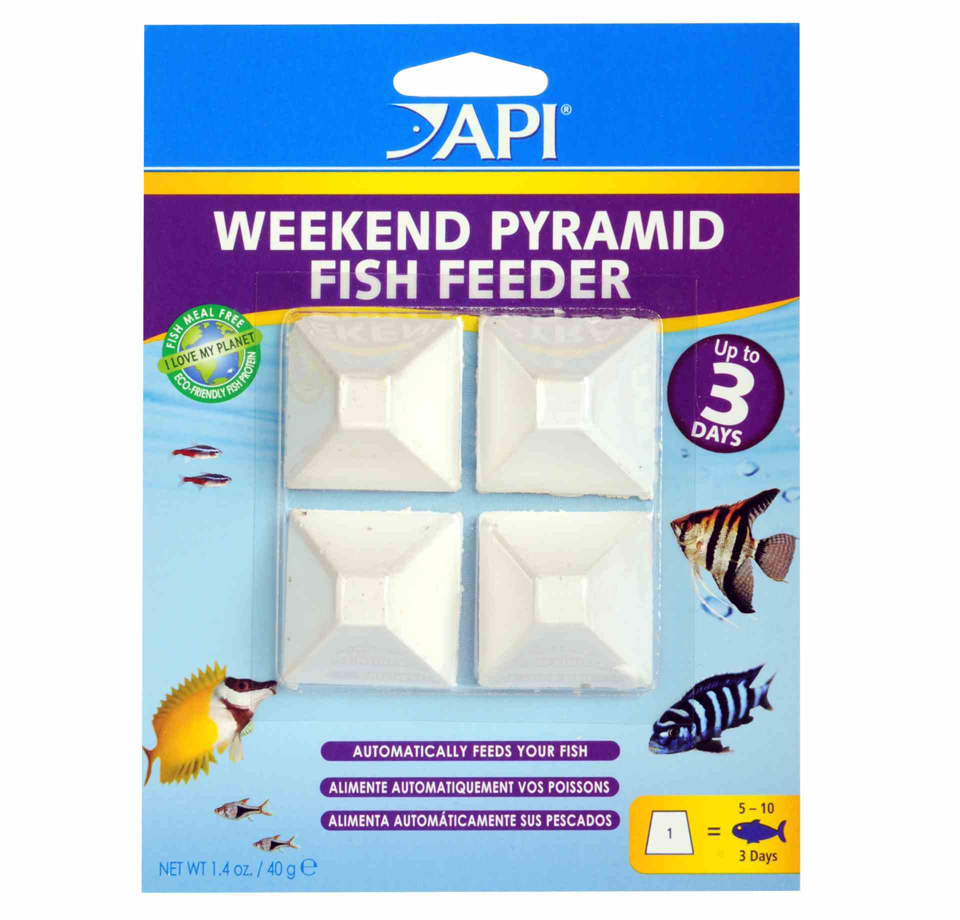 Weekend Pyramid Fish Feeder 4 X 3 Day (136cm)
