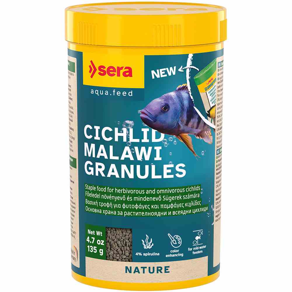 Sera Cichlid Malawi Granules 250ml (135g) (1cm)