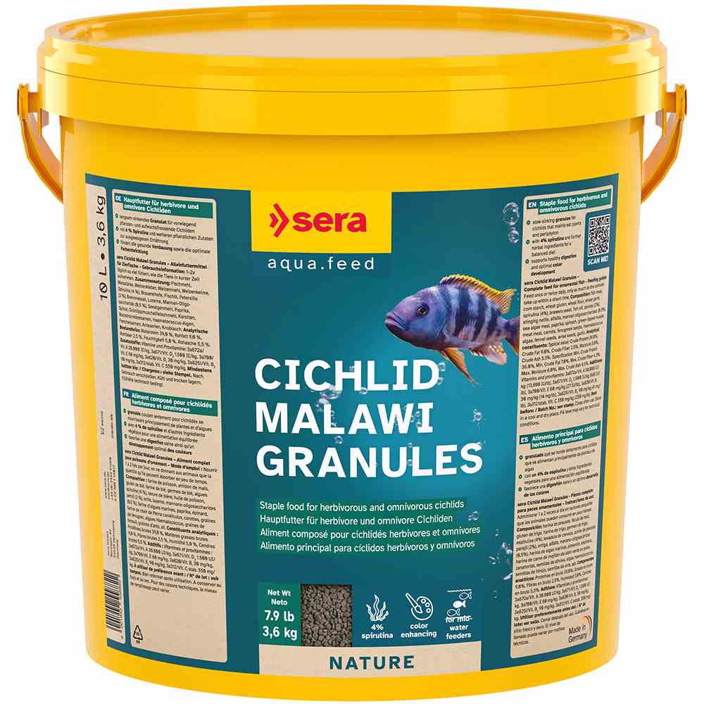 Sera Cichlid Malawi Granules 10l (5.4kg) (3cm)