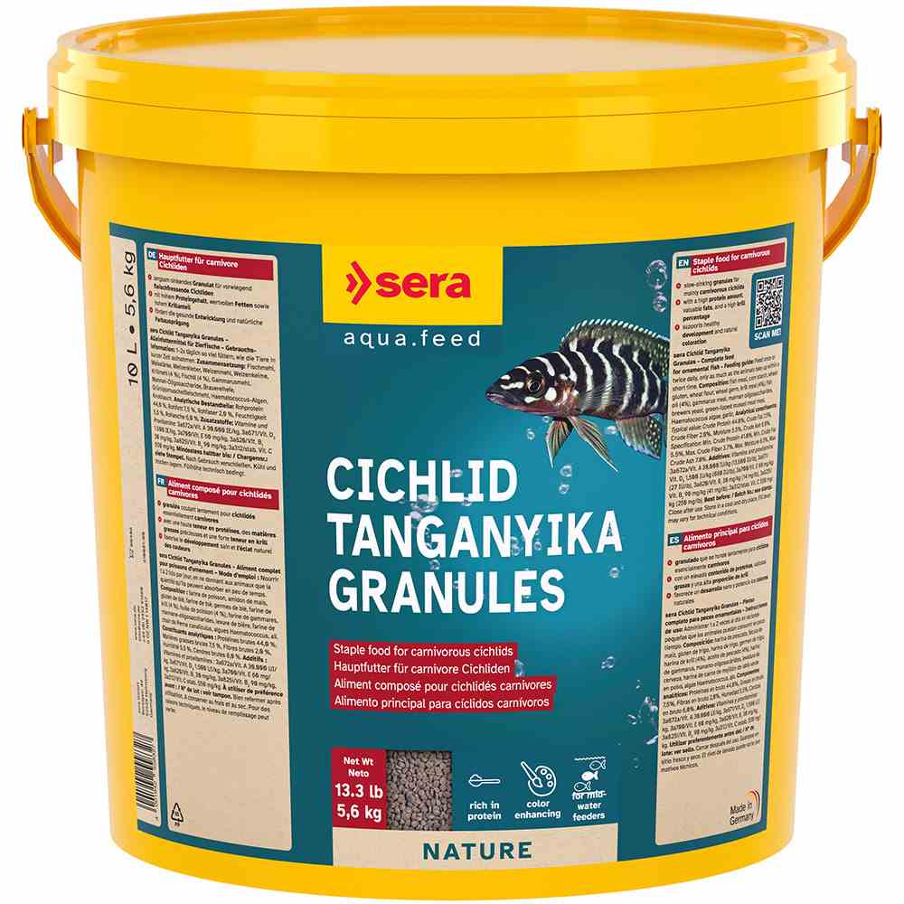 Sera Cichlid Tanganyika Granules 10l (5.4kg) (3cm)