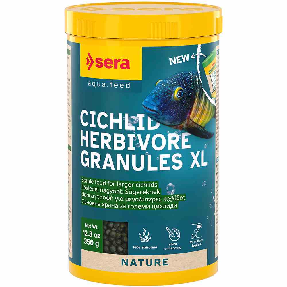 Sera Cichlid Herbivore Granules Xl 1000ml (350g) (1cm)