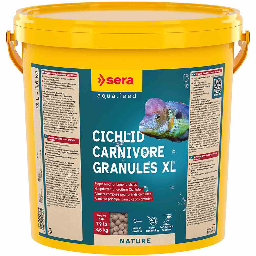 Sera Cichlid Carnivore Granules Xl 10l (3.6kg) (3cm)