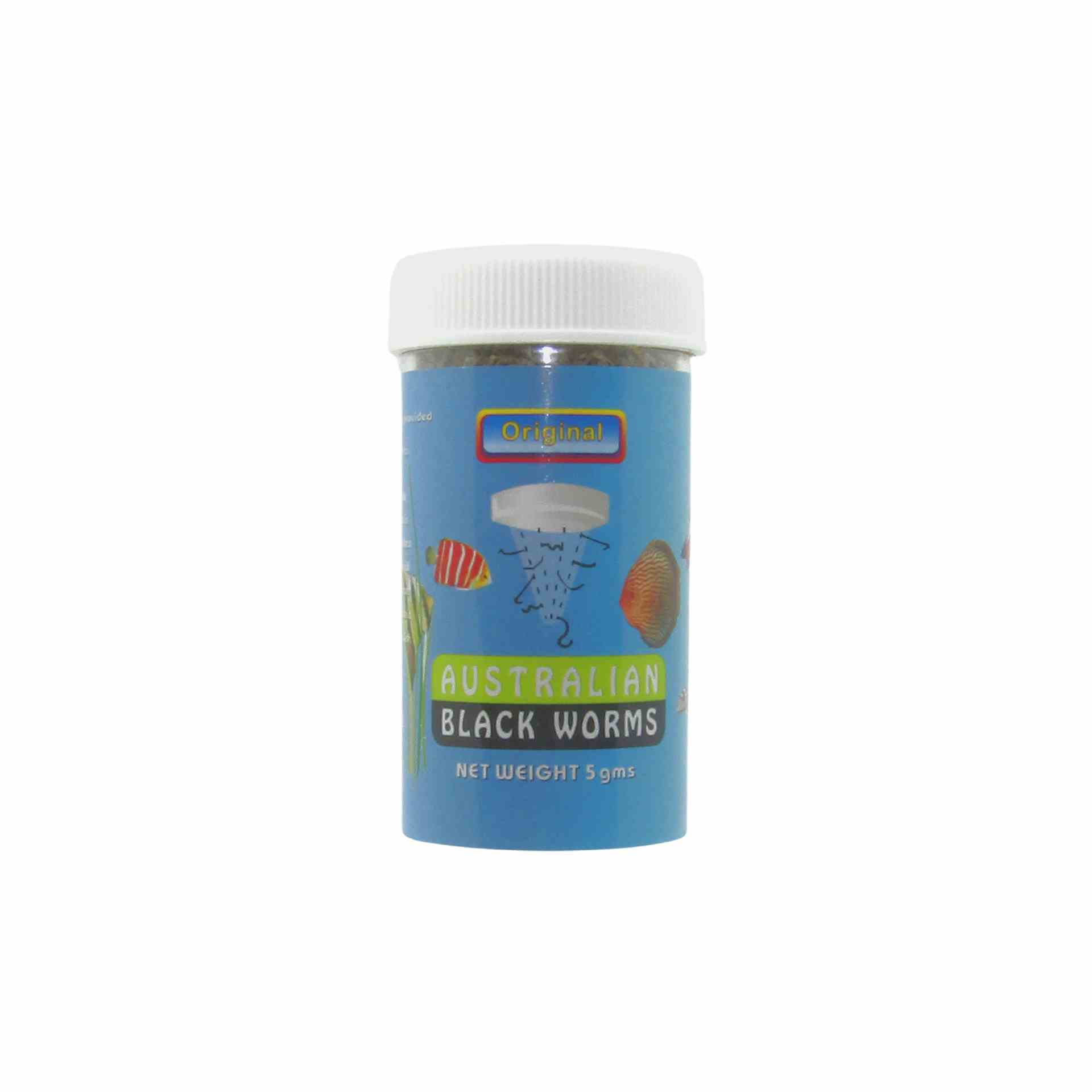 Aust. Blackworm Freeze Dried 5g (sml) (5cm)