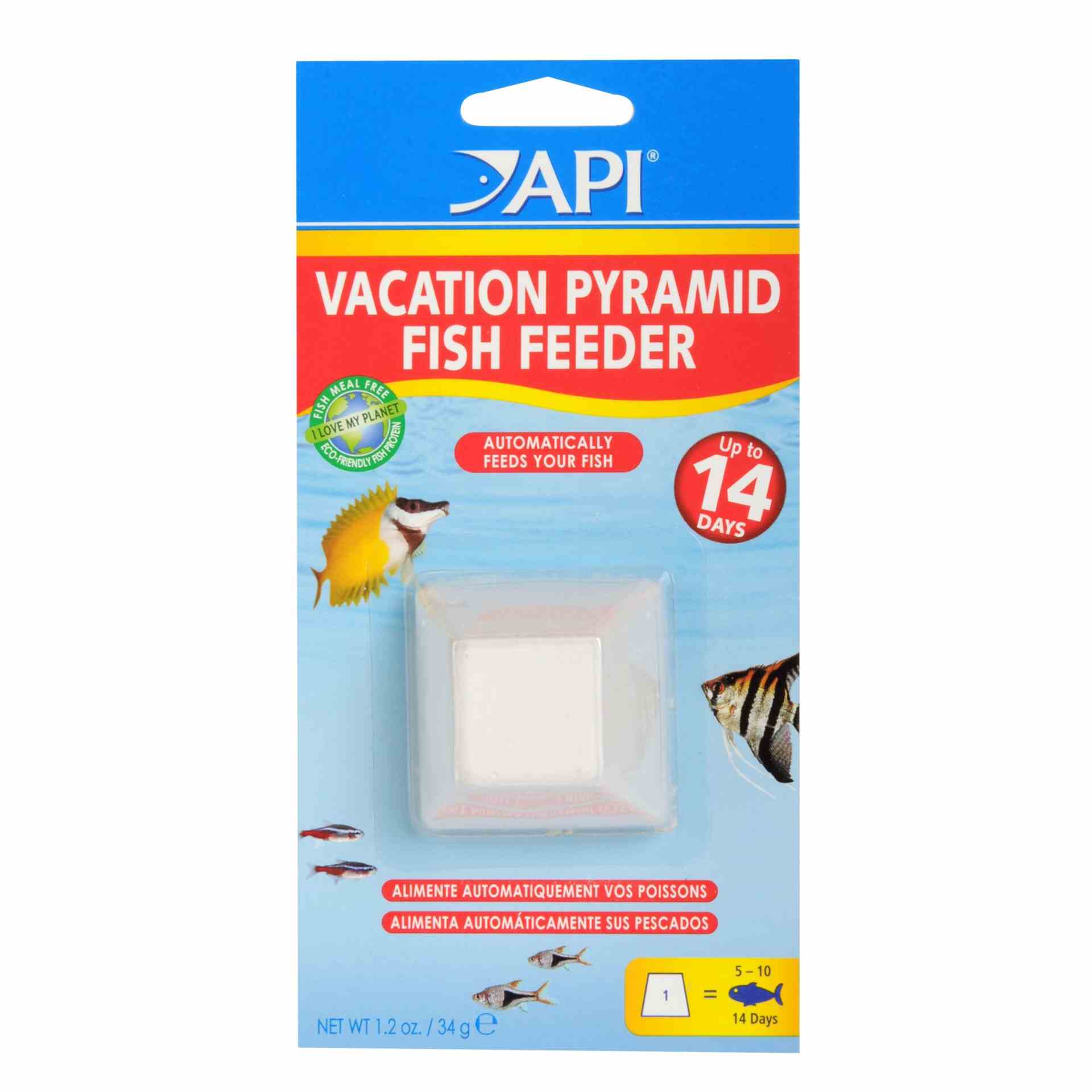 Vacation Pyramid Fish Feeder - Up To 14 Days (135cm)