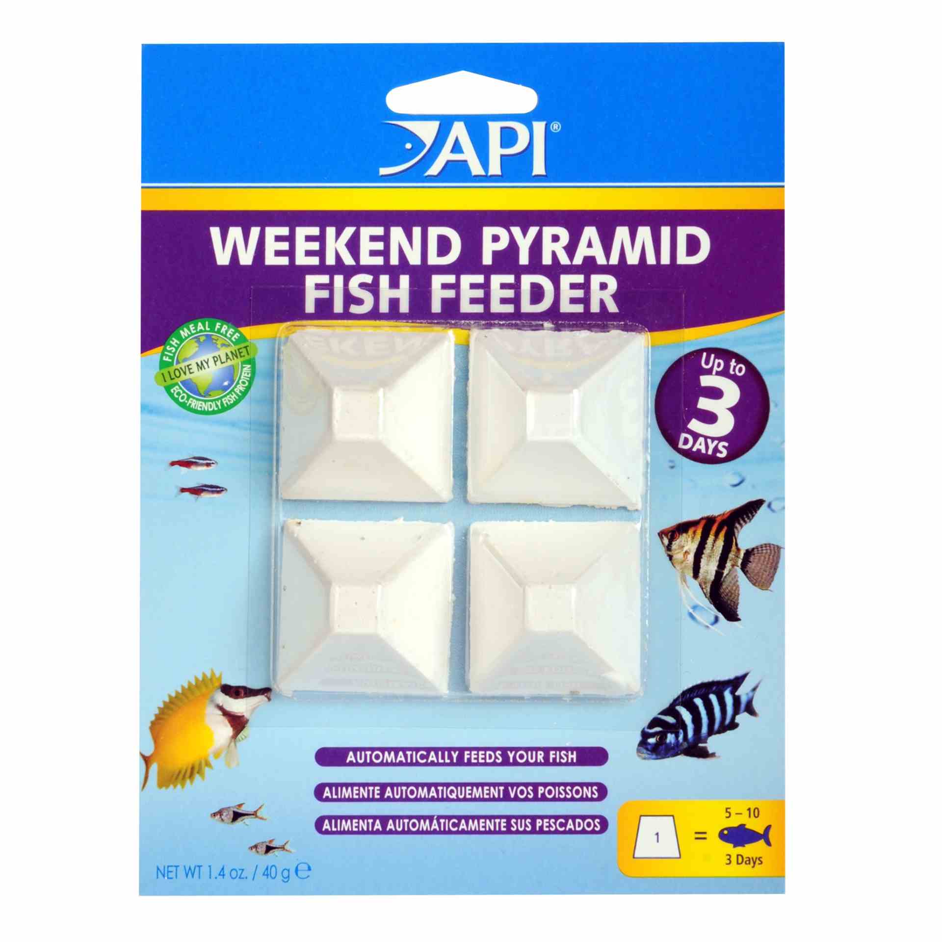 Weekend Pyramid Fish Feeder 4 X 3 Day (136cm)